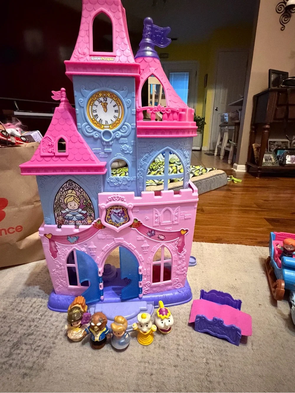 Fisher Price Little People Disney Princess Songs Palace Castle 5 Figures